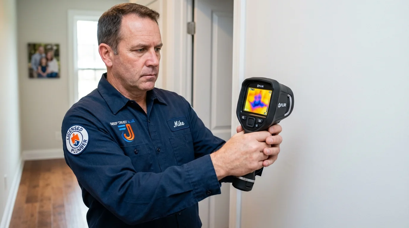 Thermal imaging leak detection by Johns Plumbing LLC in Collinsville